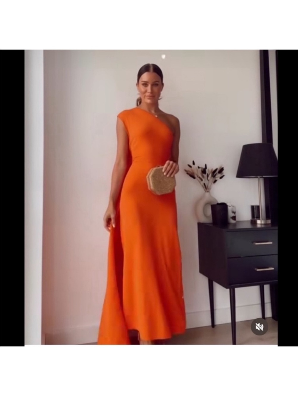 ZARA One Shoulder Cape Maxi Dress - Picture 11 of 16